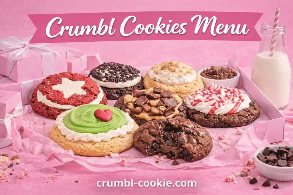 crumbl cookies menu